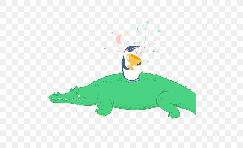 Duck Crocodile Illustration, PNG, 500x500px, Duck, Art, Beak, Bird, Cartoon Download Free
