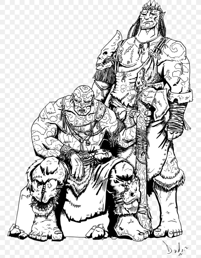 Dungeons & Dragons Dark Sun Goliath Giant Homo Sapiens, PNG, 759x1053px, Dungeons Dragons, Art, Artwork, Black And White, Campaign Setting Download Free