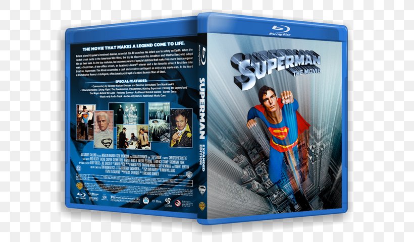 Superman Blu-ray Disc Extended Edition DVD Cover Art, PNG, 639x480px, Superman, Art, Bluray Disc, Cover Art, Dvd Download Free