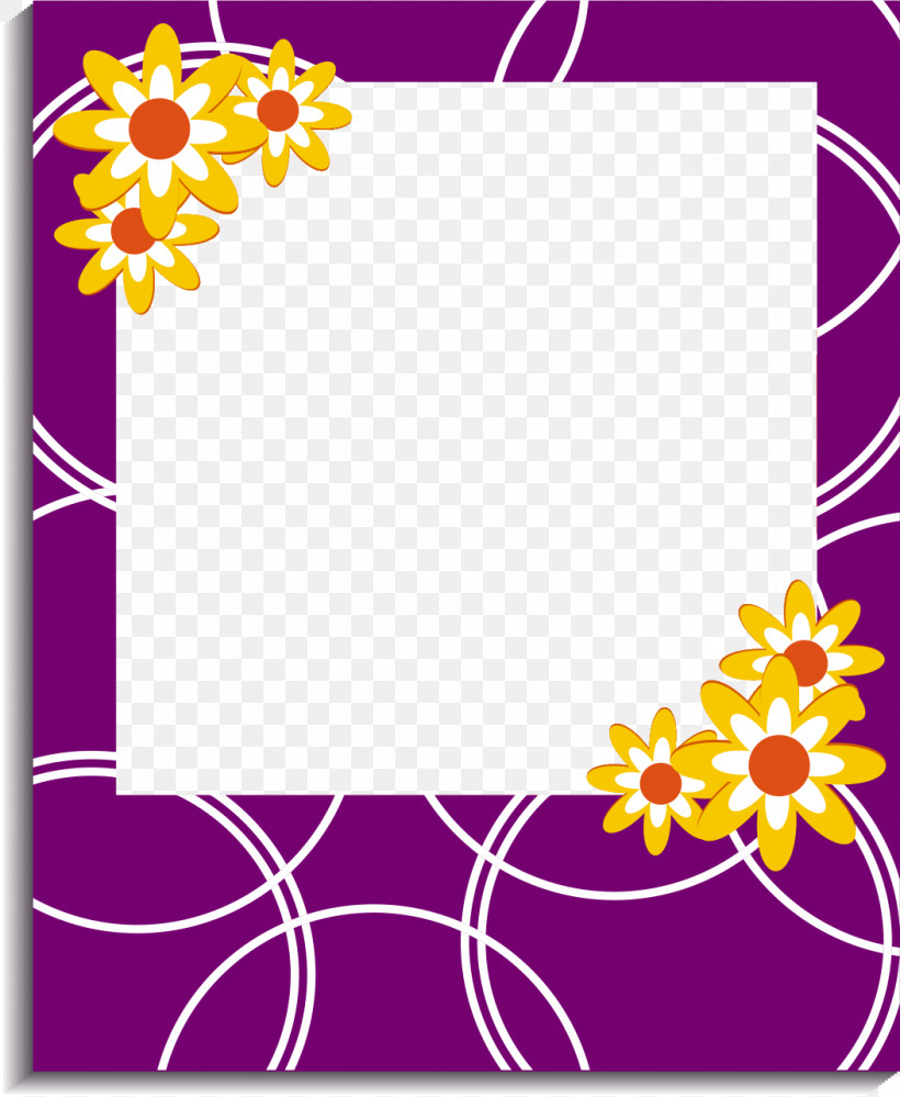 Daisies Frame Flower Frame Floral Frame, PNG, 1053x1284px, Daisies Frame, Floral Frame, Flower Frame, Picture Frame, Purple Download Free