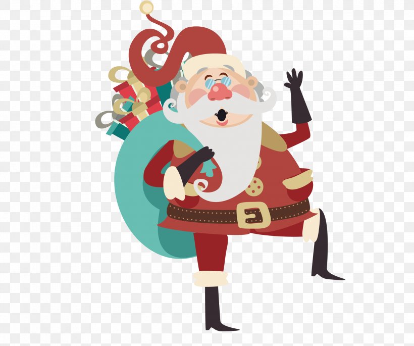 Santa Claus Christmas Cartoon Clip Art, PNG, 2275x1902px, Santa Claus, Art, Cartoon, Character, Christmas Download Free