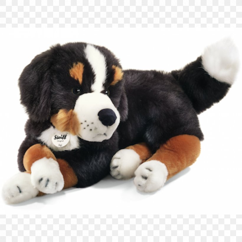 Bernese Mountain Dog Dog Breed Puppy Stuffed Animals & Cuddly Toys, PNG, 1200x1200px, Watercolor, Cartoon, Flower, Frame, Heart Download Free