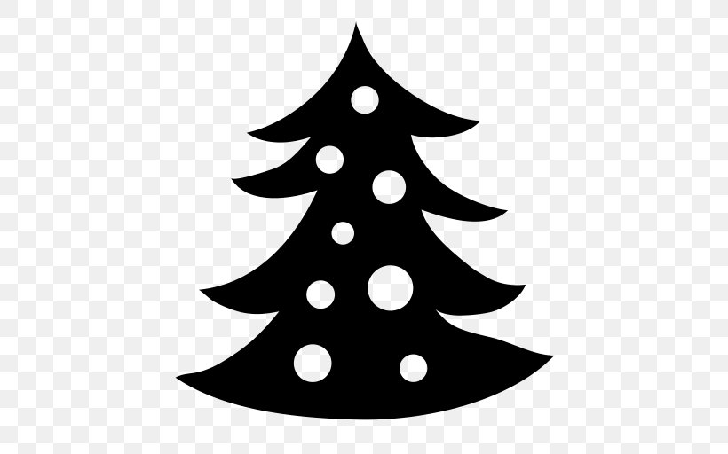 Christmas Tree Christmas Ornament Clip Art, PNG, 512x512px, Christmas Tree, Black And White, Candle, Christmas, Christmas Decoration Download Free