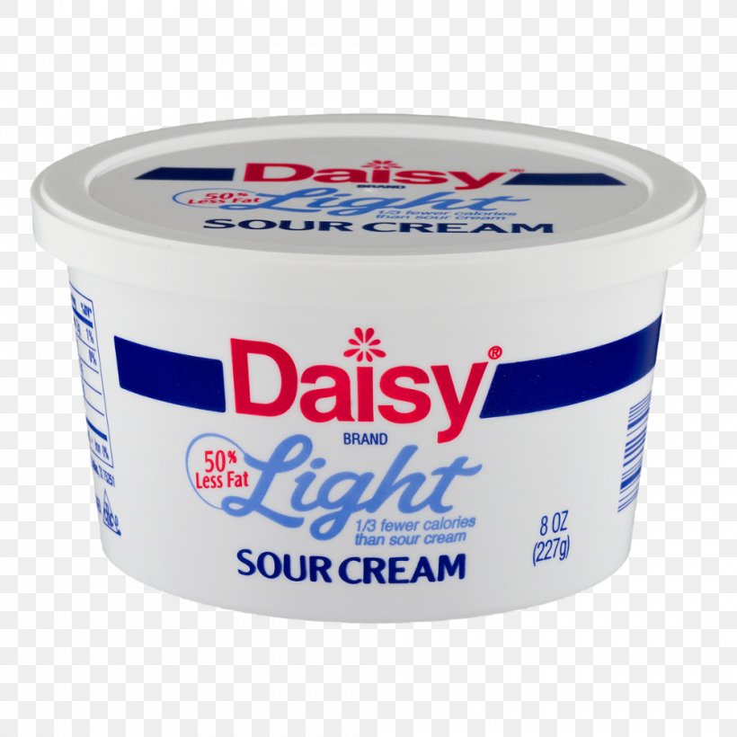 Crème Fraîche Cream Cheese Daisy Light Sour Cream Product Flavor, PNG, 1000x1000px, Cream Cheese, Carbohydrate, Cottage Cheese, Cream, Dairy Product Download Free