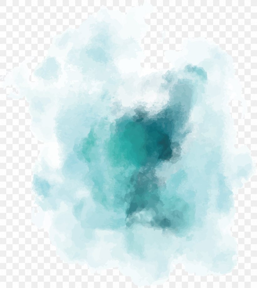 Watercolor Painting Euclidean Vector, PNG, 2448x2747px, Watercolor Painting, Aqua, Blue, Cloud, Color Download Free