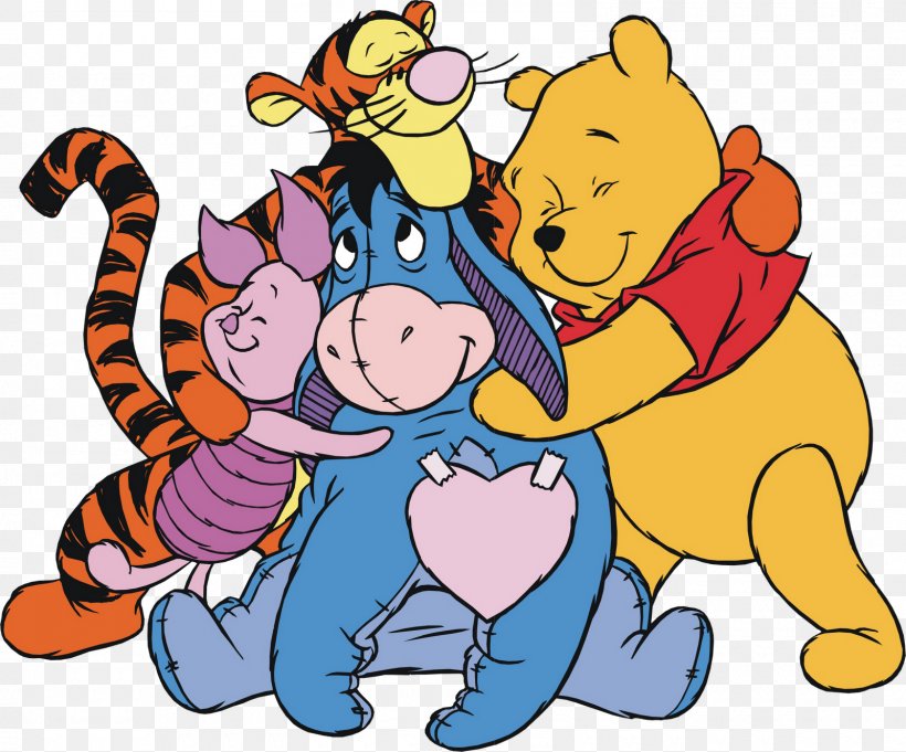 Winnie The Pooh Piglet Eeyore Winnie-the-Pooh Tigger, PNG, 1600x1330px, Watercolor, Cartoon, Flower, Frame, Heart Download Free