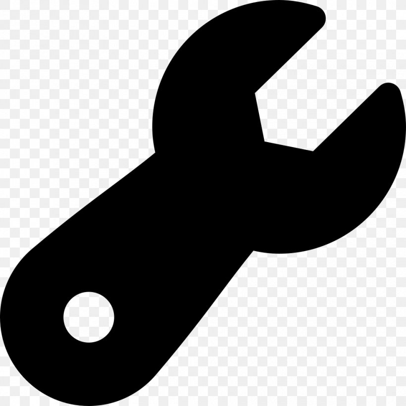 Spanner, PNG, 980x980px, Symbol, Black And White, Hand, Shortcut, Tool Download Free