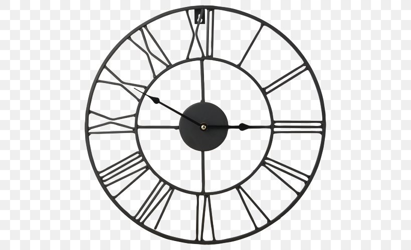 Clock Metal Aiguille Napkin Holders & Dispensers, PNG, 500x500px, Clock, Aiguille, Area, Bicycle Part, Bicycle Wheel Download Free