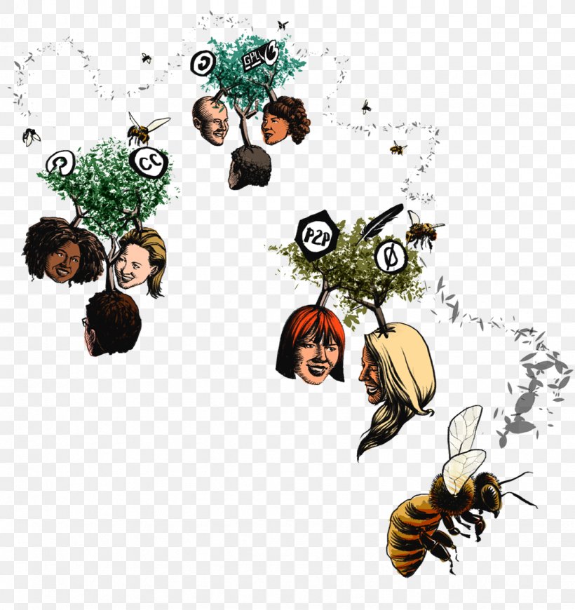 Commons-based Peer Production Economy Society Peer-to-peer, PNG, 1131x1200px, Commons, Art, Bee, Behavior, Cartoon Download Free