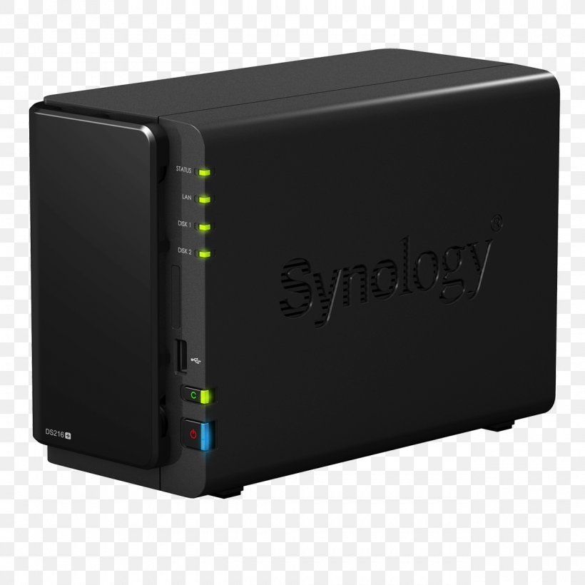 Synology DiskStation DS216+ Network Storage Systems Synology Disk Station DS216+ II Synology Inc., PNG, 1280x1280px, Synology Diskstation Ds216, Computer Component, Data Storage, Data Storage Device, Diskless Node Download Free