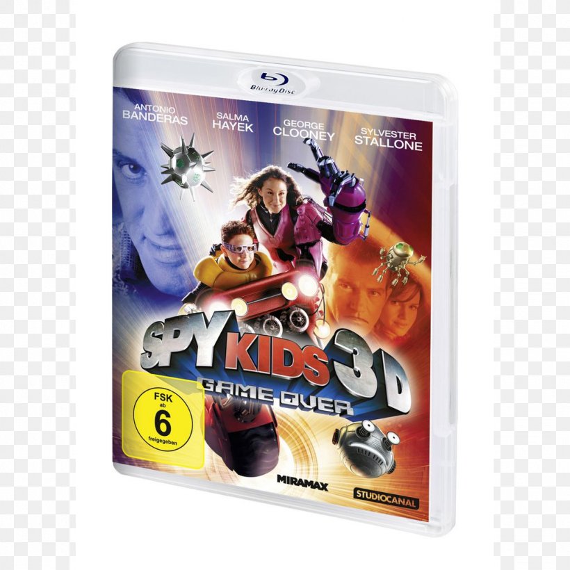 Blu-ray Disc Spy Kids 3-D: Game Over 3D Film, PNG, 1024x1024px, 3d Film, Bluray Disc, Alexa Vega, Antonio Banderas, Carla Gugino Download Free