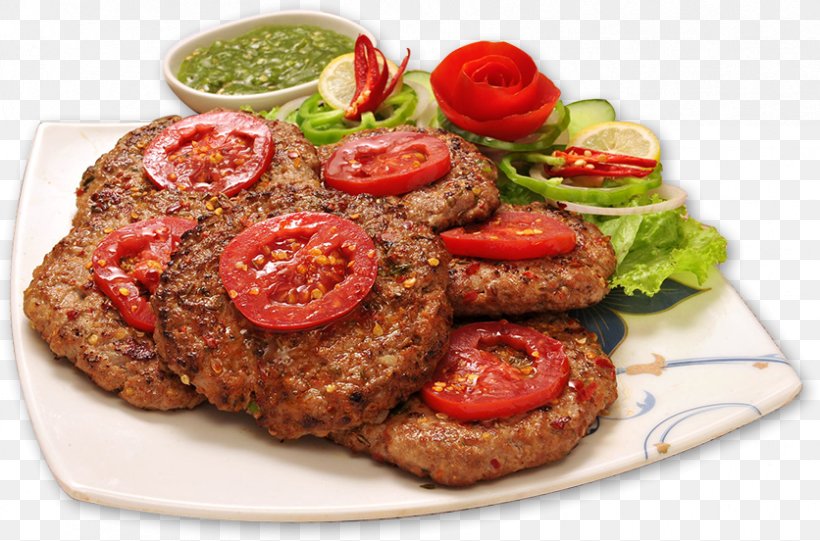 Chapli Kebab Pakistani Cuisine Chicken Tikka, PNG, 836x552px, Kebab, Animal Source Foods, Breakfast Sausage, Chapli Kebab, Chicken Meat Download Free