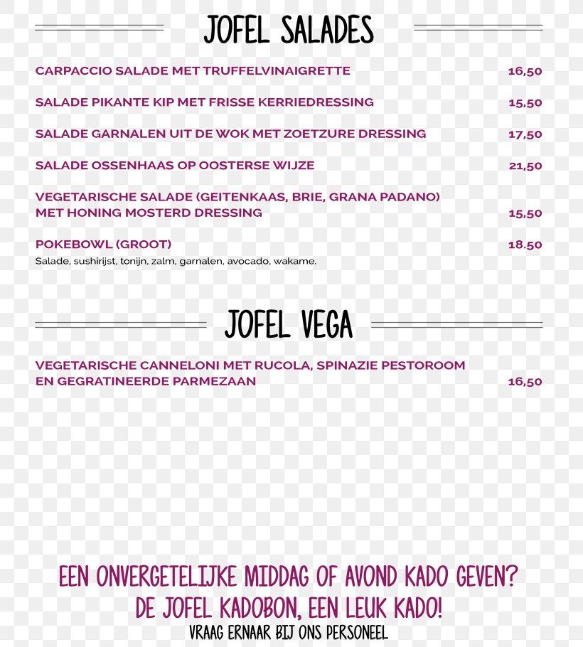Eetcafe Jofel Bistro Document Menu, PNG, 735x910px, Bistro, Area, Az Alkmaar, Bleiswijk, Diagram Download Free