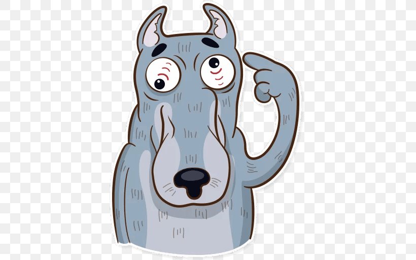 Snout Dog Telegram Sticker Clip Art, PNG, 512x512px, Snout, Cartoon, Character, Dog, Dog Like Mammal Download Free