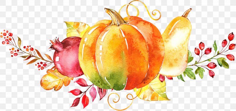 Watercolor Painting Autumn Clip Art, PNG, 3754x1770px, Watercolor Painting, Apple, Art, Autumn, Diet Food Download Free