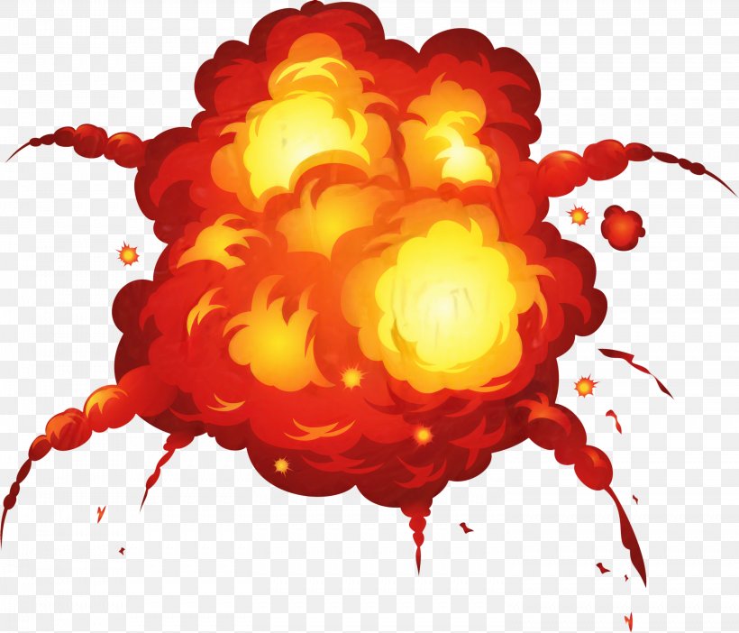 Explosion Cartoon - Clip Transparent Nuke Explosion Clipart - Cute