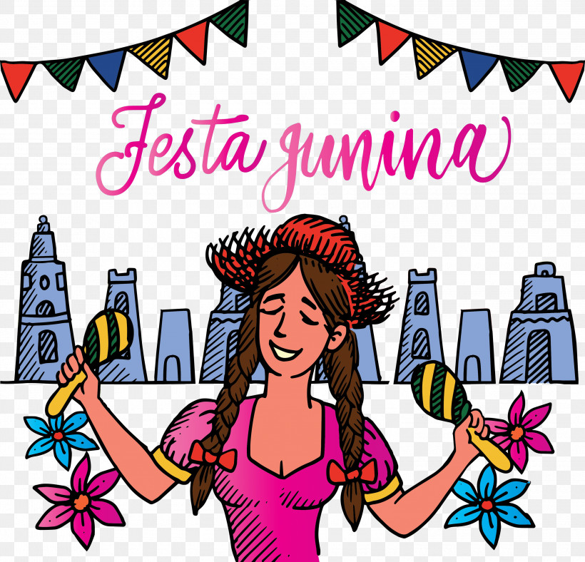 Festas Juninas Brazil, PNG, 3000x2885px, Festas Juninas, Brazil, Cartoon, Line Art, Logo Download Free