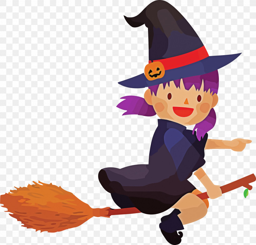 Happy Halloween, PNG, 3000x2878px, Happy Halloween, Broom, Cartoon, Character, Character Created By Download Free