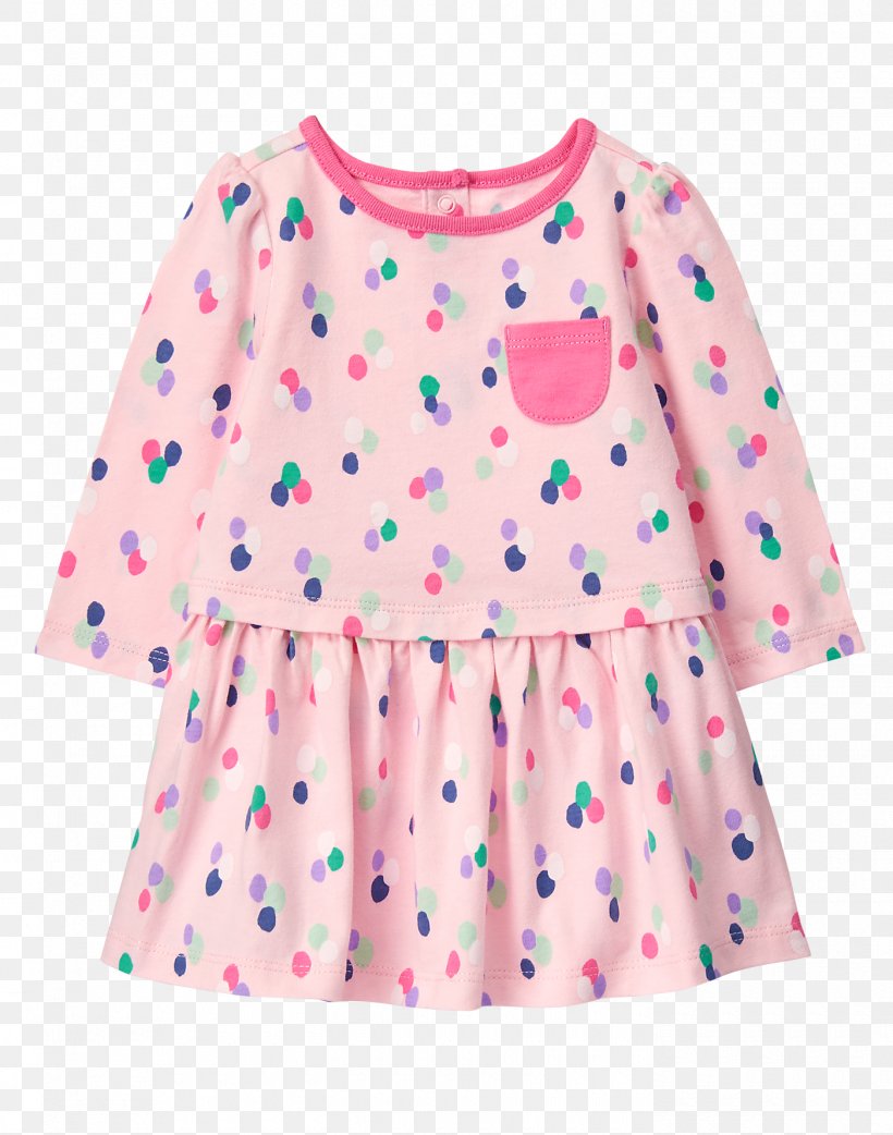 Polka Dot Dress Sleeve Children's Clothing, PNG, 1400x1780px, Watercolor, Cartoon, Flower, Frame, Heart Download Free