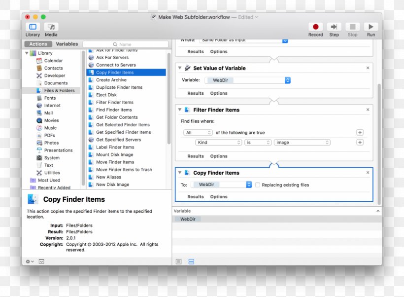 Screenshot MacOS Automator, PNG, 1024x752px, Screenshot, Applescript, Area, Automator, Brand Download Free