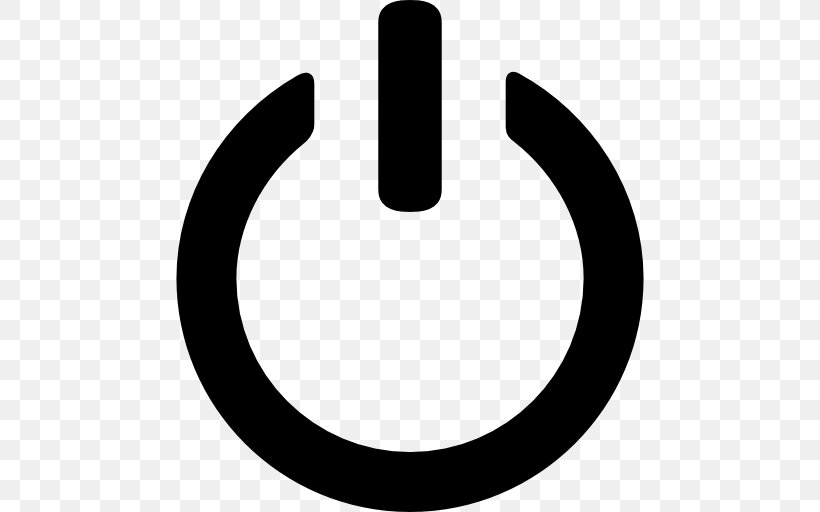Power Symbol, PNG, 512x512px, Power Symbol, Black And White, Font Awesome, Icon Design, Rim Download Free