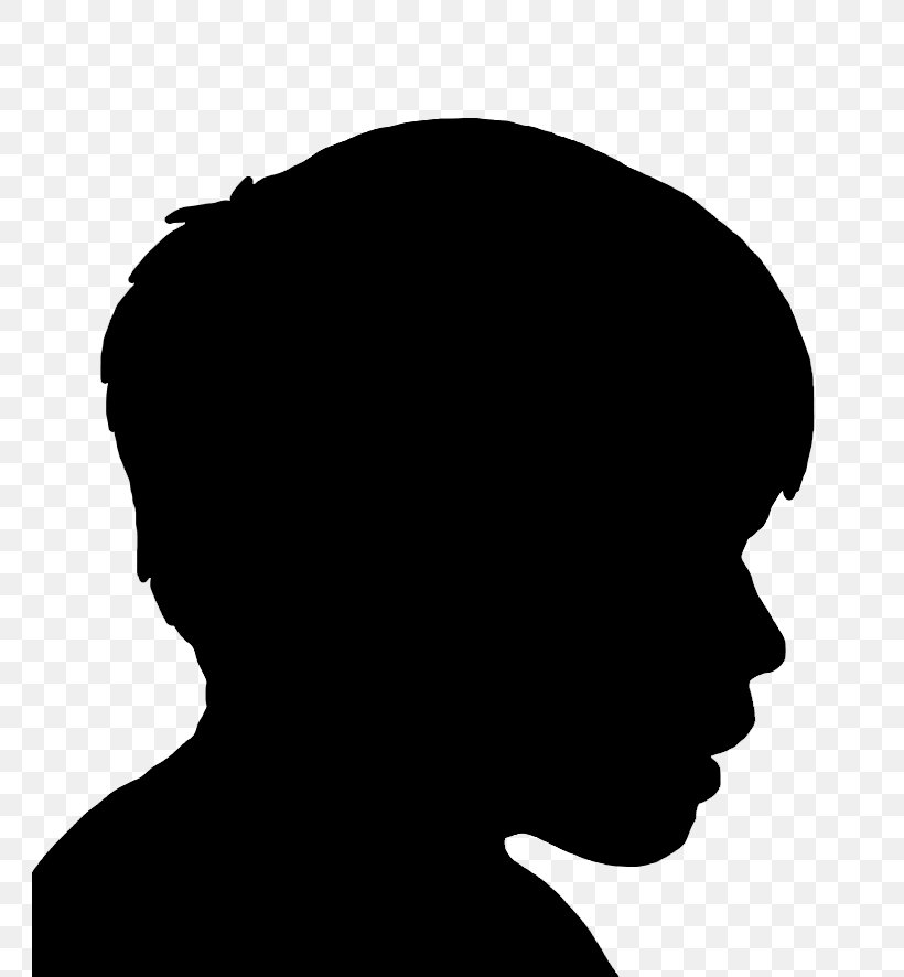 Silhouette Clip Art, PNG, 762x886px, Silhouette, Black, Black And White, Child, Chin Download Free