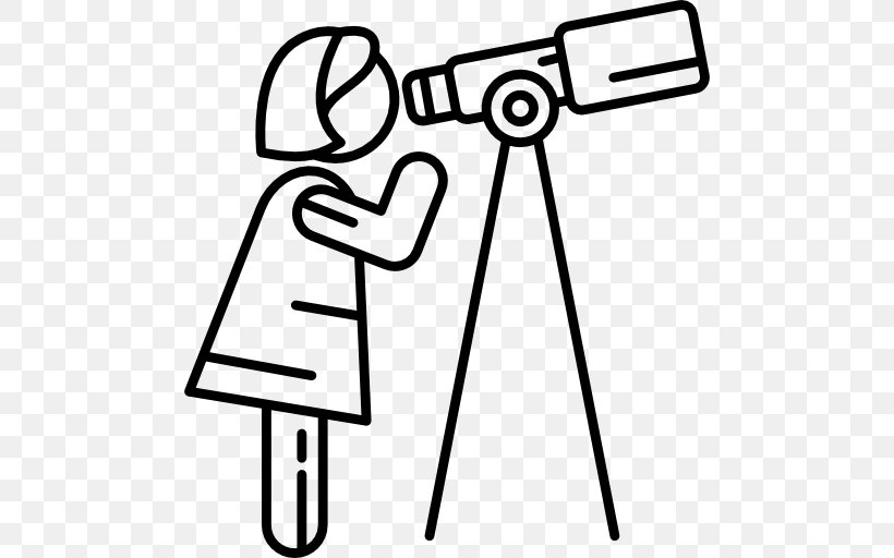Astronomy Astronomer Telescope, PNG, 512x512px, Astronomy, Area, Artwork, Astronomer, Black Download Free
