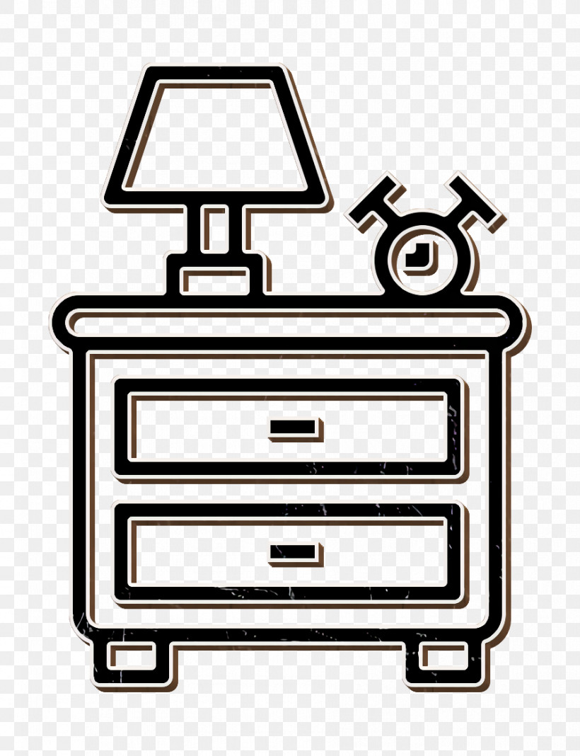 Home Equipment Icon Nightstand Icon Furniture And Household Icon, PNG, 892x1162px, Home Equipment Icon, Drawer, Furniture, Furniture And Household Icon, Line Download Free