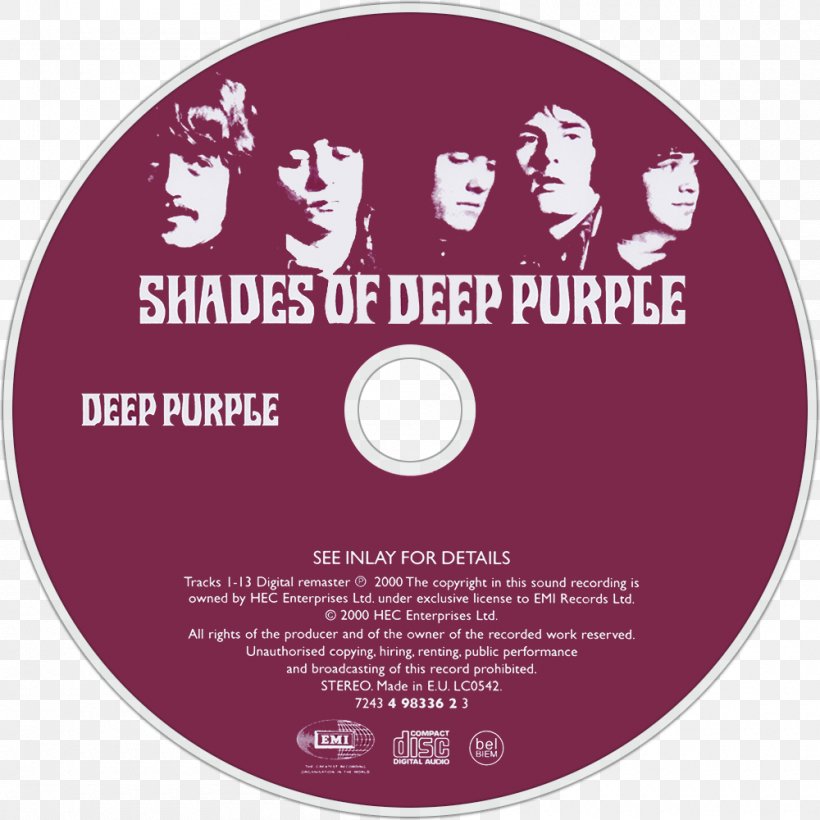 Shades Of Deep Purple Album Progressive Rock Hard Rock, PNG, 1000x1000px, Watercolor, Cartoon, Flower, Frame, Heart Download Free