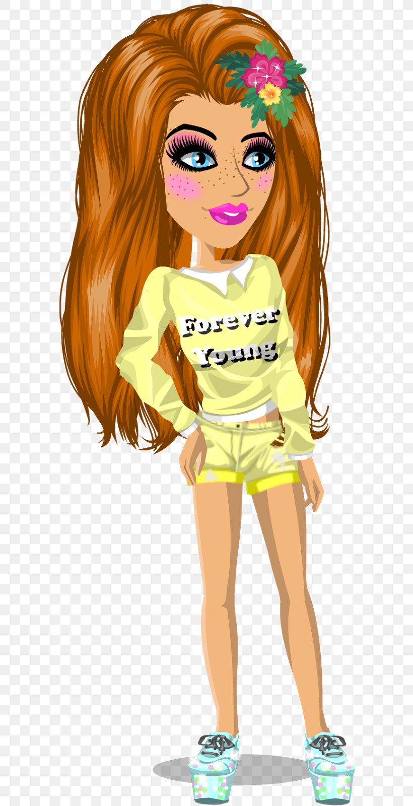 Barbie Brown Hair Cartoon, PNG, 599x1600px, Watercolor, Cartoon, Flower, Frame, Heart Download Free