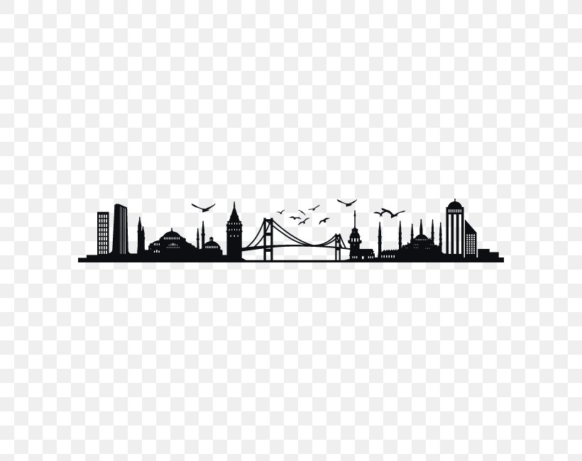 Istanbul Skyline Silhouette, PNG, 650x650px, Istanbul, Art, Black And White, City, Drawing Download Free