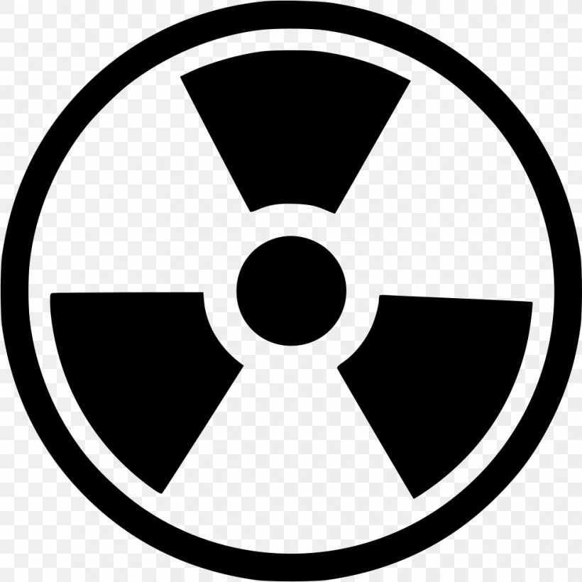 Radioactive Decay Clip Art Radiation, PNG, 981x982px, Radioactive Decay, Area, Black, Black And White, Brand Download Free