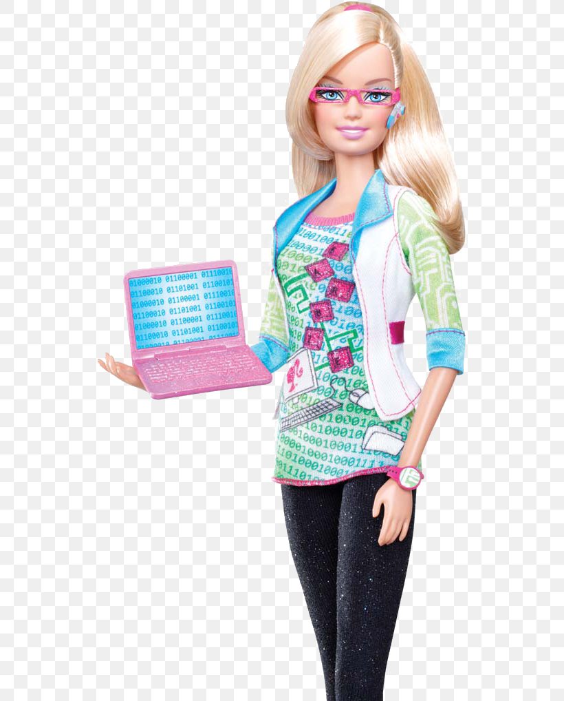 Computer Engineer Barbie Barbie's Careers, PNG, 536x1018px, Watercolor, Cartoon, Flower, Frame, Heart Download Free