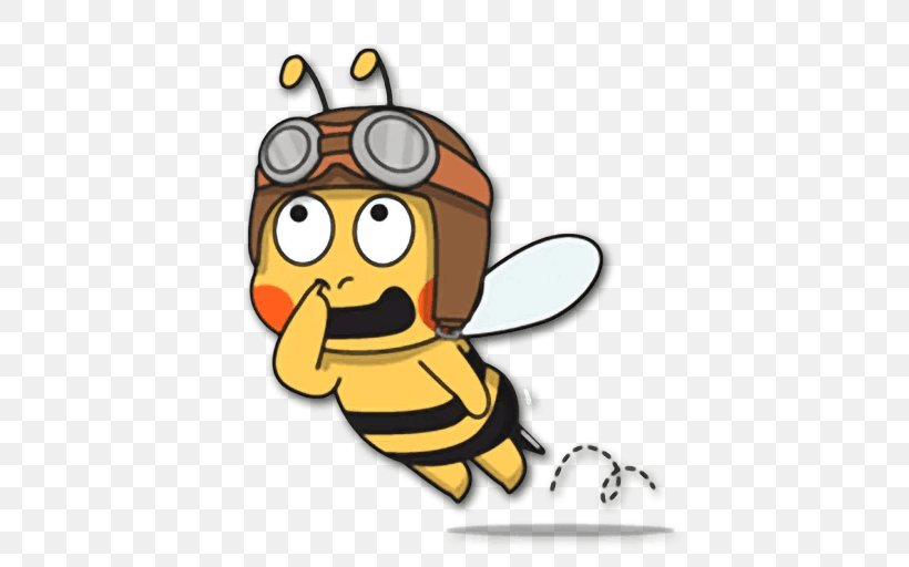 Honey Bee Clip Art Telegram Sticker WamTam B.V., PNG, 512x512px, Honey Bee, Artwork, Bee, Cartoon, Film Download Free