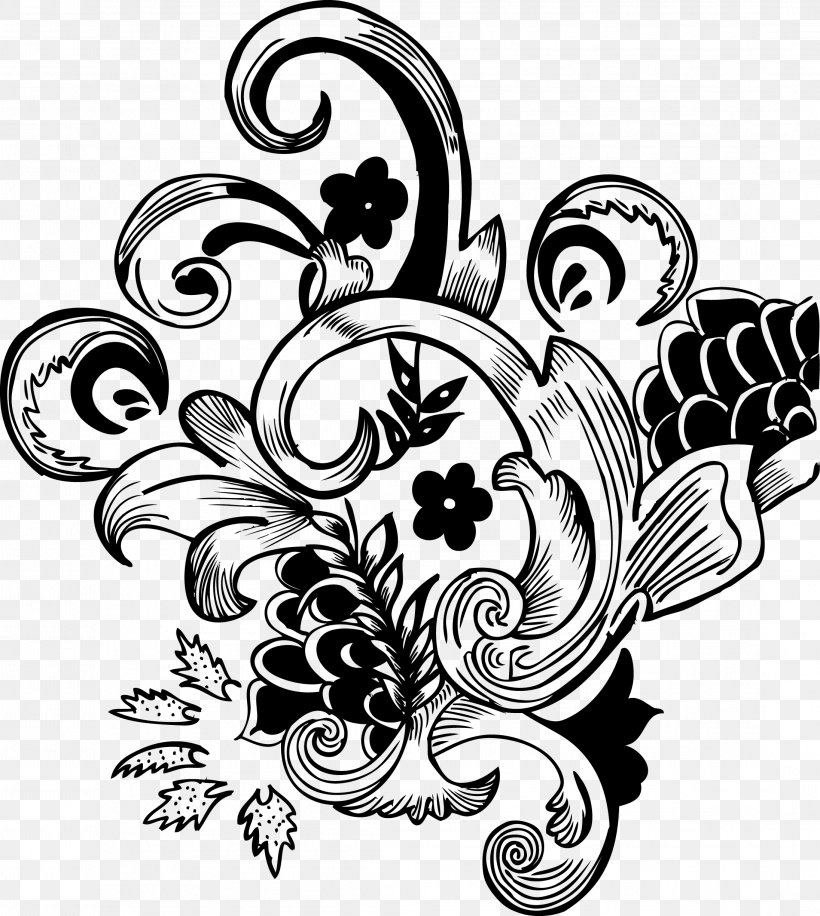 Drawing Adobe FreeHand Flower, PNG, 2191x2450px, Drawing, Adobe Freehand, Art, Black And White, Brush Download Free