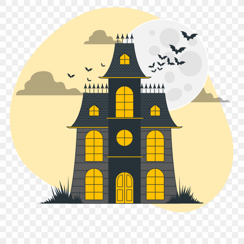Halloween, PNG, 2000x2000px, Halloween, Flat Design, Haunted House, Logo, Poster Download Free
