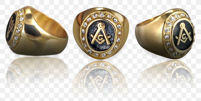 Ring SAE 316L Stainless Steel Freemasonry Gold, PNG, 2048x1033px, Ring, Body Jewellery, Body Jewelry, Brass, Fashion Accessory Download Free