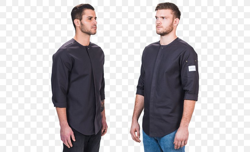 T-shirt Sleeve Jacket Chef's Uniform Apron, PNG, 750x500px, Tshirt, Apron, Collar, Jacket, Leather Download Free