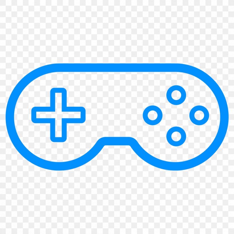 Joystick PlayStation Video Game Gamepad Game Controllers, PNG, 1000x1000px, Joystick, Arcade Game, Area, Blue, Brand Download Free