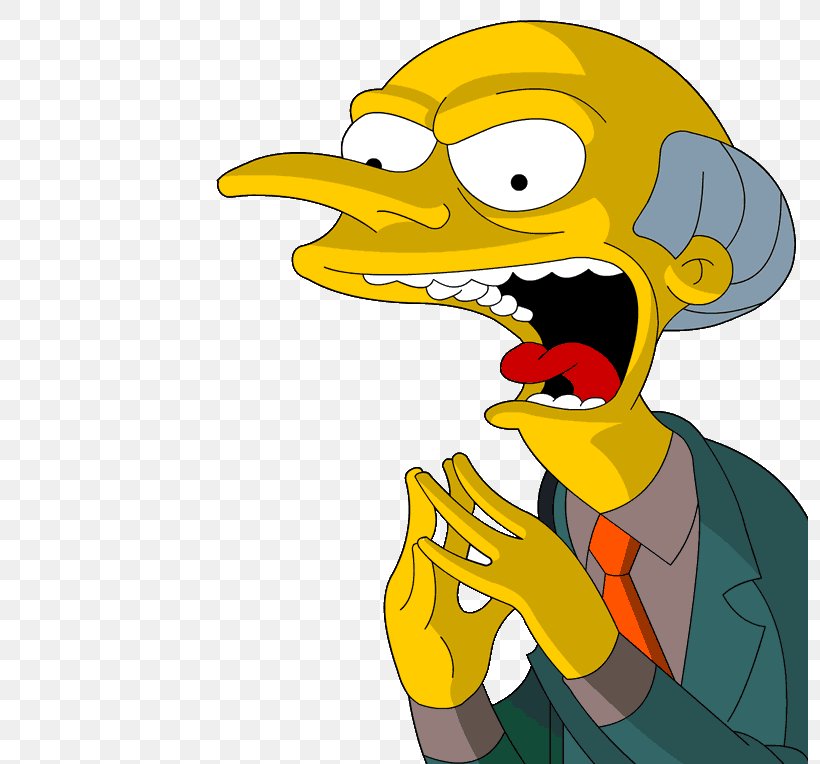 Mr. Burns Waylon Smithers Principal Skinner Homer Simpson Ned Flanders, PNG, 797x764px, Mr Burns, Art, Beak, Bird, Cartoon Download Free
