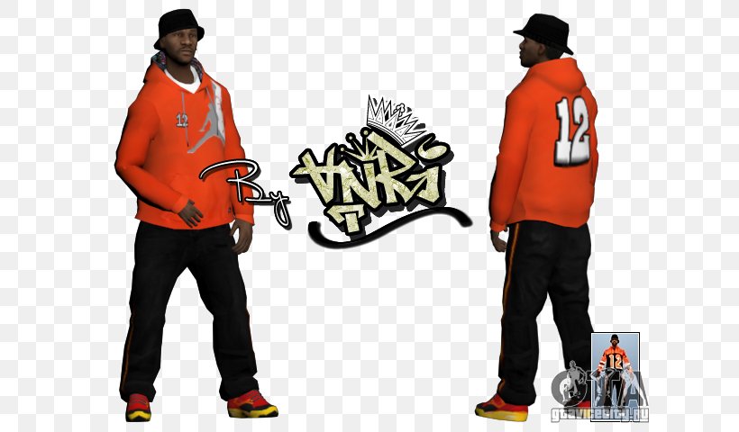 Grand Theft Auto: San Andreas Grand Theft Auto IV San Andreas Multiplayer Grand Theft Auto: Episodes From Liberty City Grand Theft Auto V, PNG, 640x480px, Grand Theft Auto San Andreas, Baseball Uniform, Brand, Clothing, Game Download Free