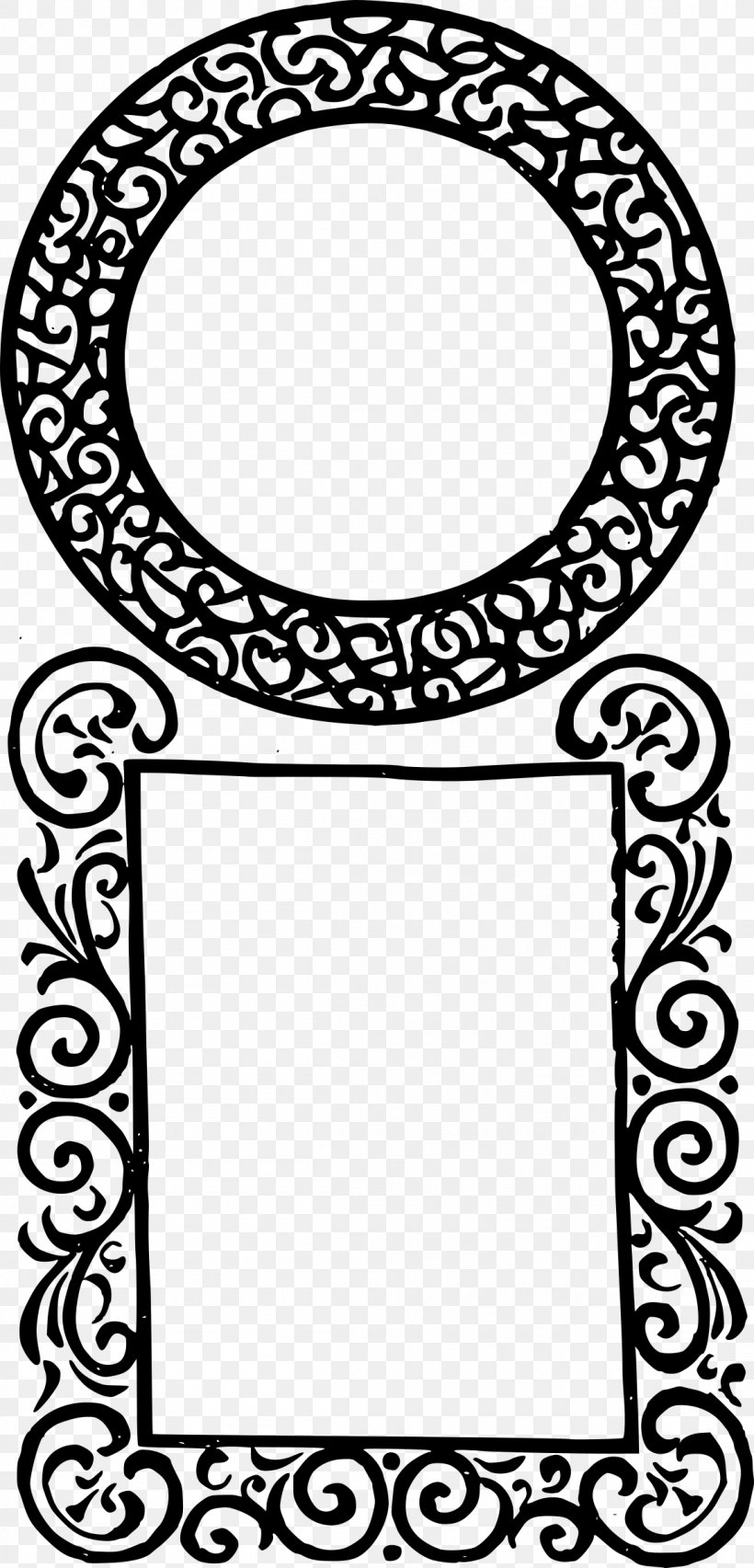 Picture Frames Square Clip Art, PNG, 1154x2400px, Picture Frames, Area, Black, Black And White, Decorative Arts Download Free