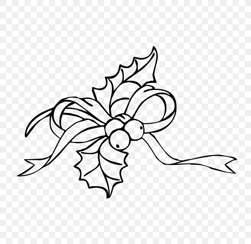 Coloring Book Holly Christmas Child Clip Art, PNG, 800x800px, Coloring Book, Artwork, Black, Black And White, Branch Download Free