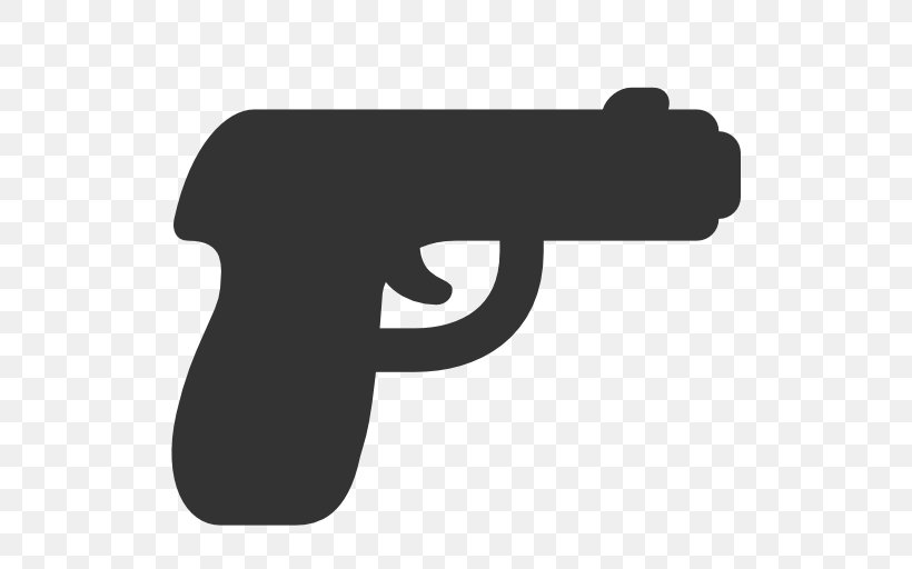 Pistol Clip Art, PNG, 512x512px, Pistol, Black, Black And White, Finger, Firearm Download Free