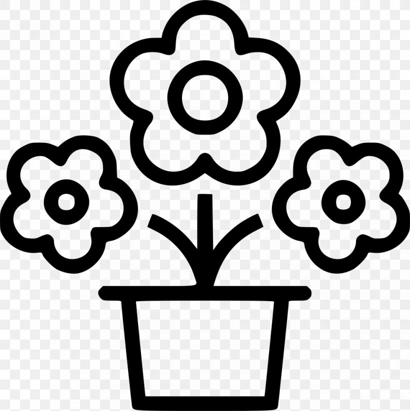 Flowerpot Poinsettia Clip Art, PNG, 980x984px, Flower, Black And White, Christmas, Drawing, Floristry Download Free