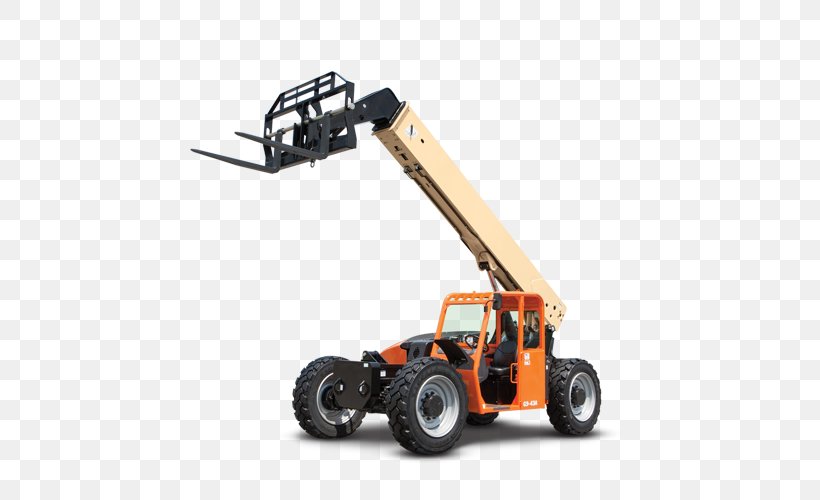 Telescopic Handler Renting Forklift Heavy Machinery Equipment Rental, PNG, 500x500px, Telescopic Handler, Automotive Tire, Blueline Rental, Building, Company Download Free