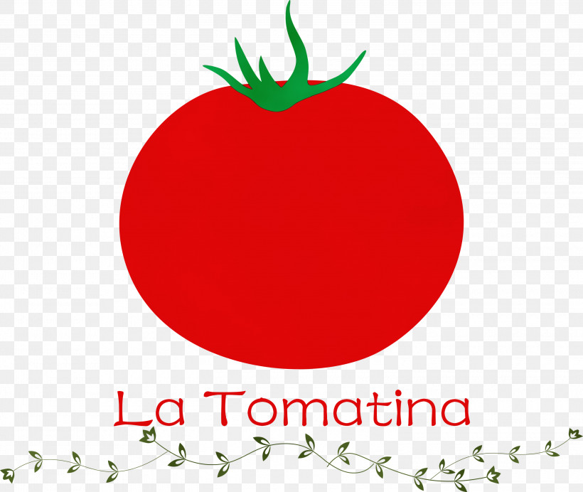 Tomato, PNG, 3000x2535px, La Tomatina, Apple, Line, Local Food, Logo Download Free