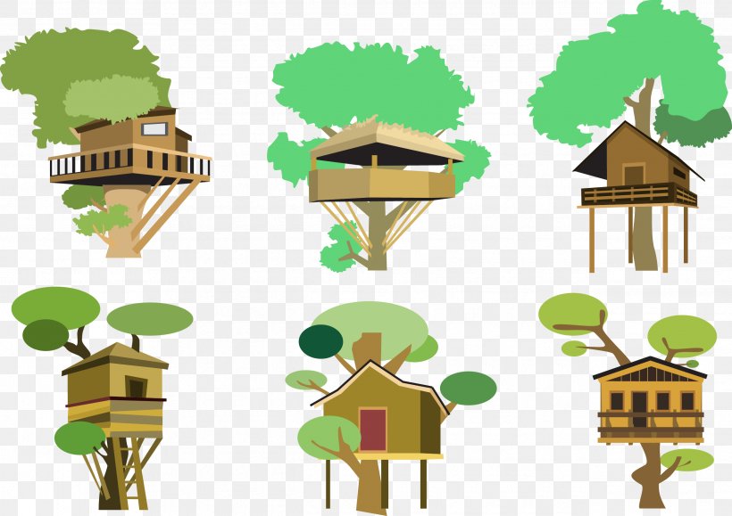 Vector Tree House, PNG, 2535x1792px, Tree, Cartoon, Clip Art, Crown, Geometry Download Free