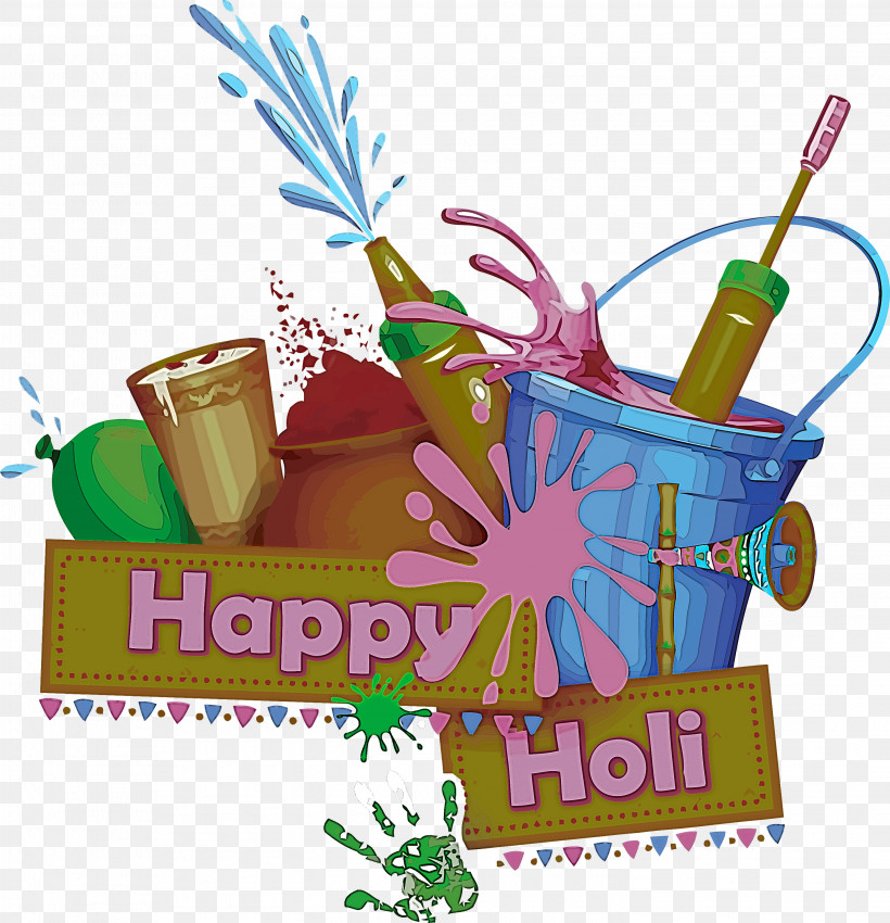Happy Holi Holi Colorful, PNG, 2893x3000px, Happy Holi, Bucket, Colorful,  Drinking Straw, Festival Download Free