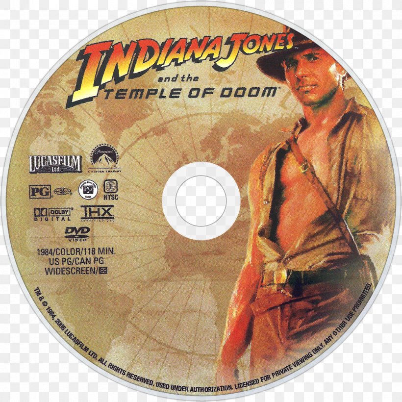 Indiana Jones And The Temple Of Doom DVD Film Compact Disc, PNG, 1000x1000px, Indiana Jones, Compact Disc, Disk Image, Dvd, Fan Art Download Free